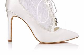 Botines novia vintage con lazo