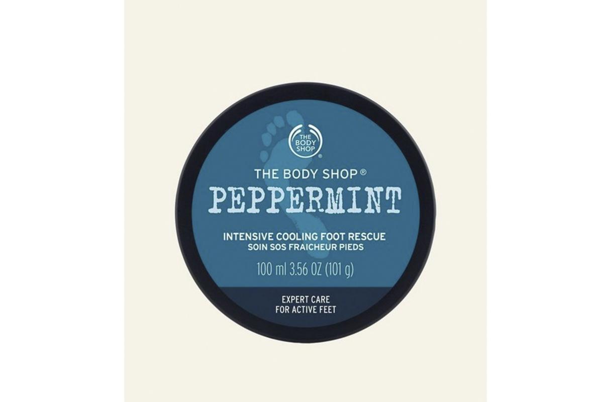 Crema refrescante para pies, con menta inglesa, de The Body Shop