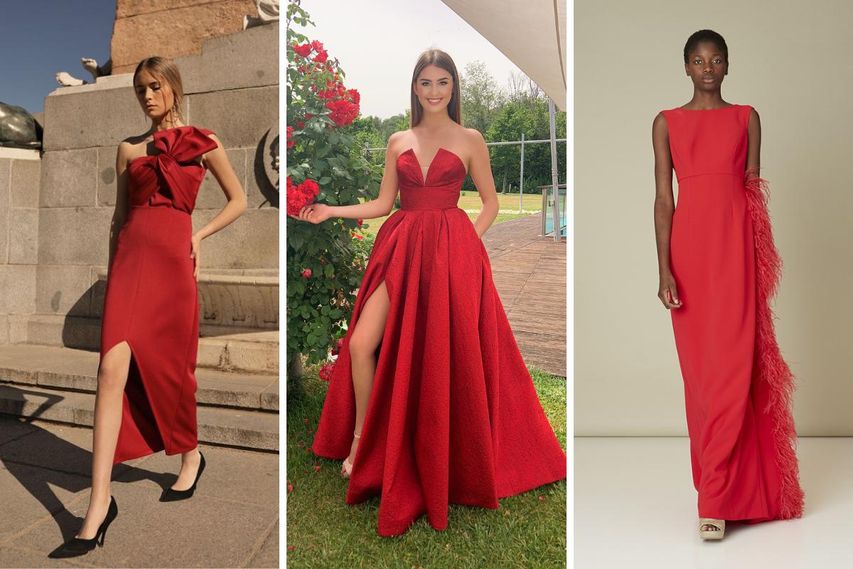 vestidos rojos para fiesta