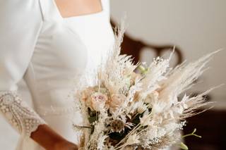 Ramos novia originales con flores preservadas
