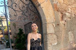 vestidos negros de boda de invitada con transparencias