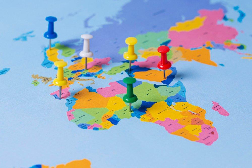 Mapa con lugares señalados (Freepik)