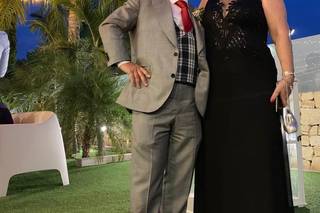 vestidos de boda de invitada escote en V