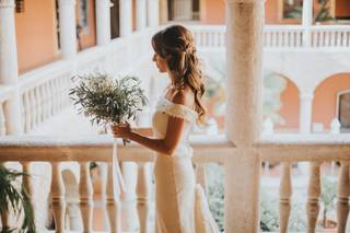 Semirecogidos para novias con pelo ondulado