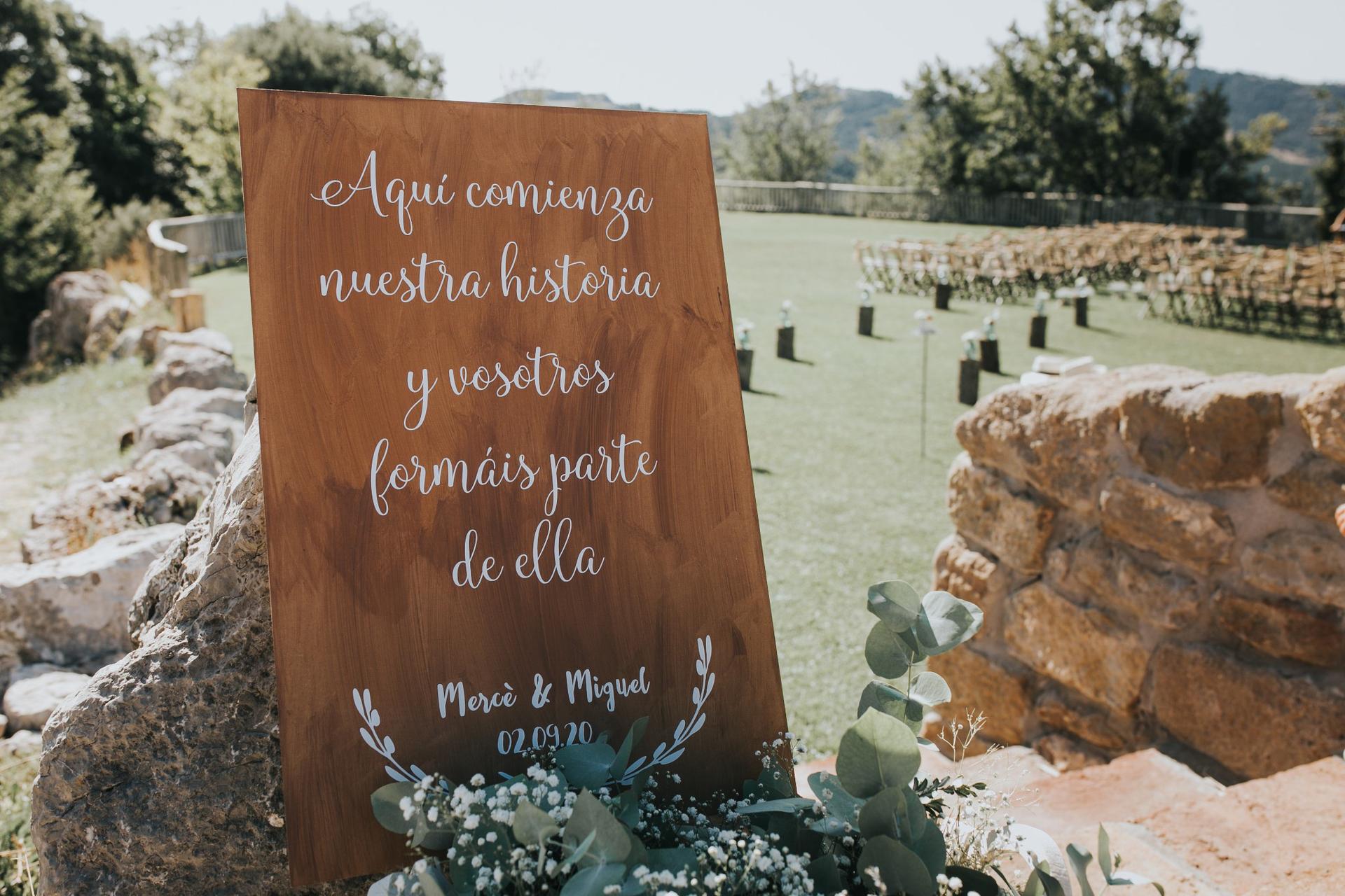 Frases originales para el cartel de bienvenida a la boda