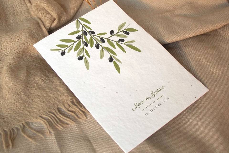 Sobre Kraft - Sobres para invitaciones de boda - EL ESTUDIO VERDE