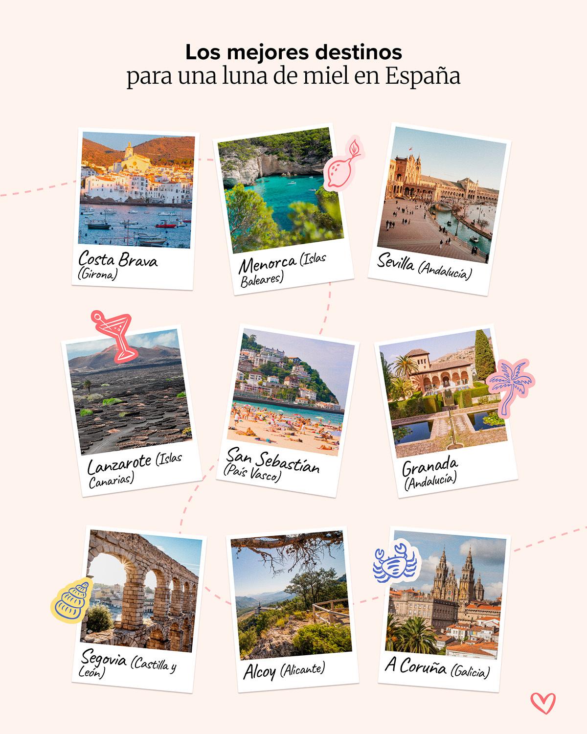 luna de miel españa destinos viaje