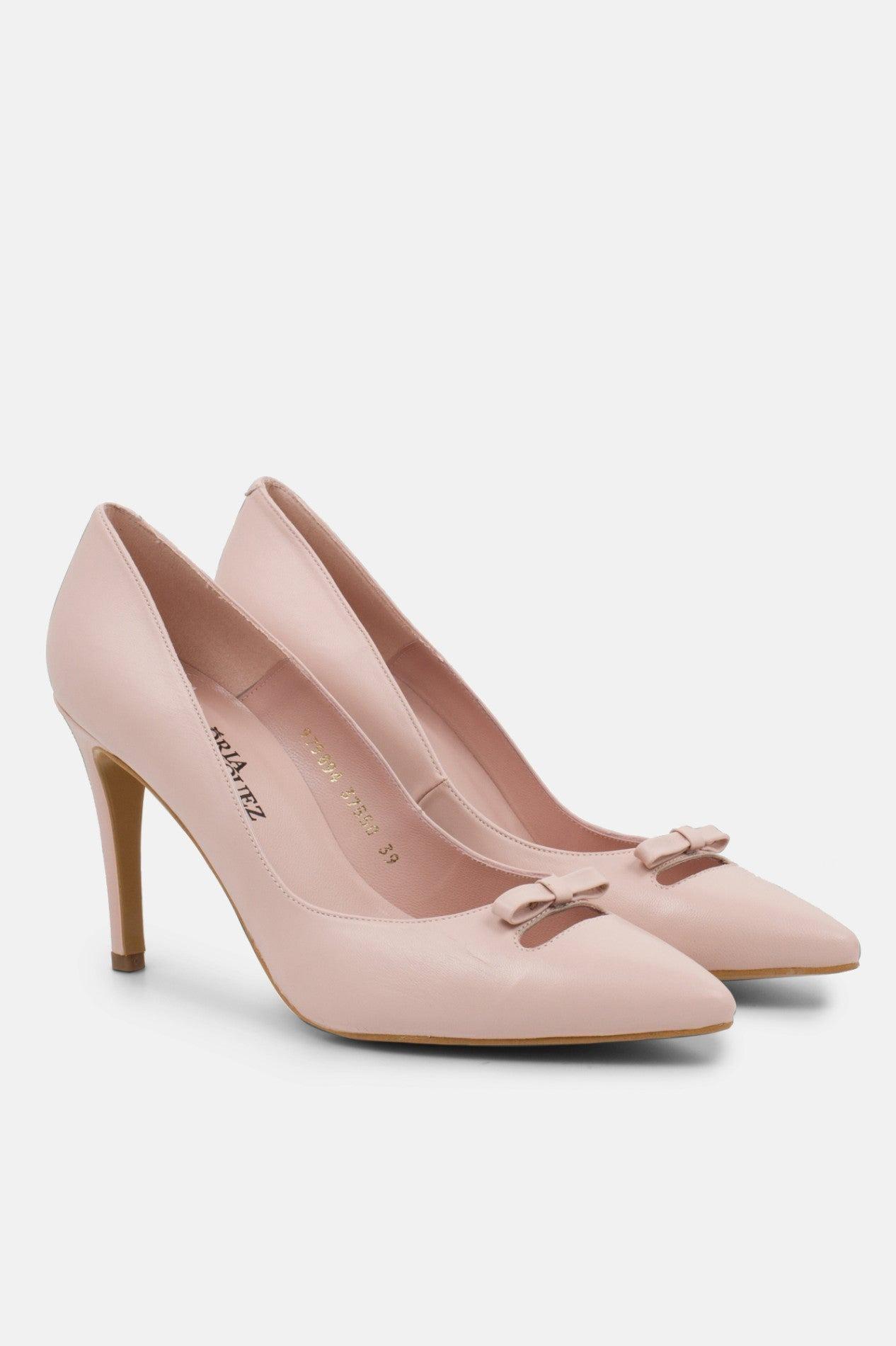 Zapatos de novia invierno en rosa palo