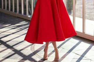 Traje de cóctel con lazo XL