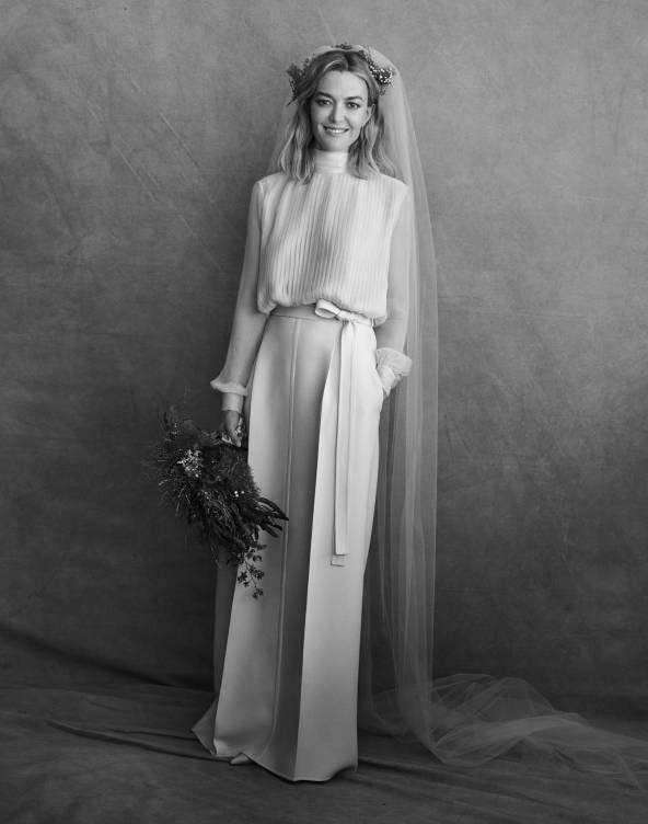 Marta Ortega con un vestido de novia de Valentino