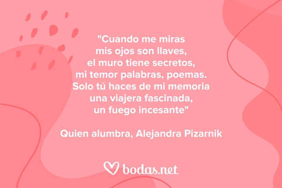 Poemas de amor cortos: Quien alumbra, de Alejandra Pizarnik