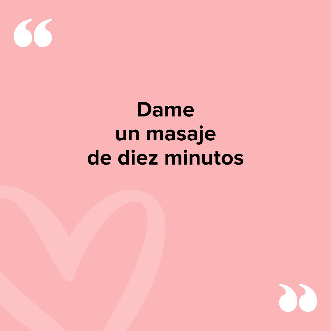 Preguntas de verdad o reto: Dame un masaje de diez minutos 