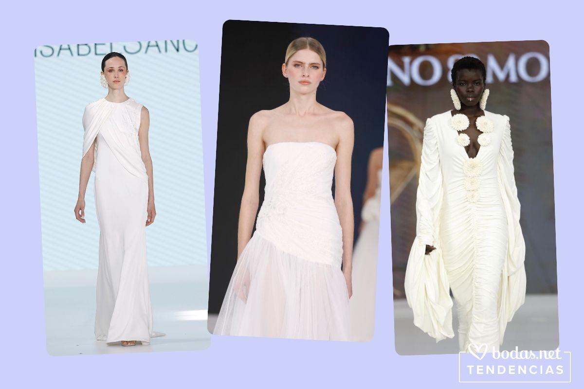 vestidos de novia drapeados
