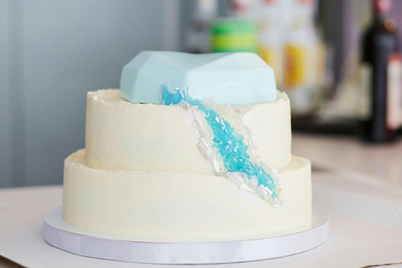 tarta de boda estilo geoda