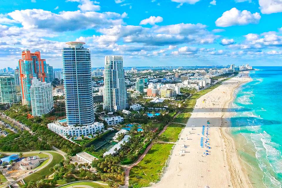 Luna de miel en Miami después de la boda