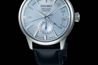 Reloj hombre boda: reloj con esfera azul cielo, de Seiko