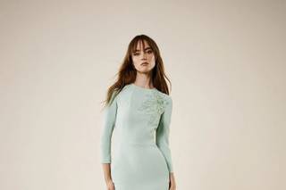 vestidos de novia para mujeres maduras: color verde menta