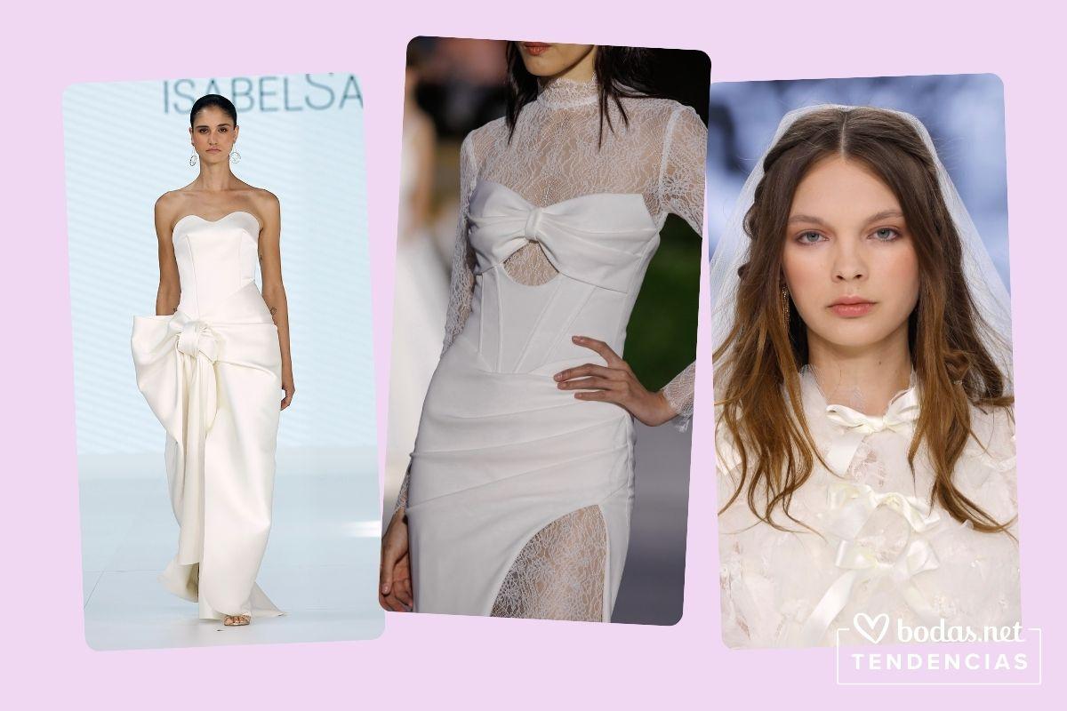 vestidos de novia con lazos