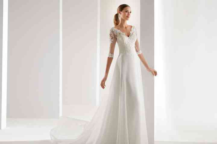 escote vestido novia