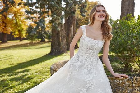 50 formas de lucir el escote cuadrado que todas las novias quieren llevar en su boda