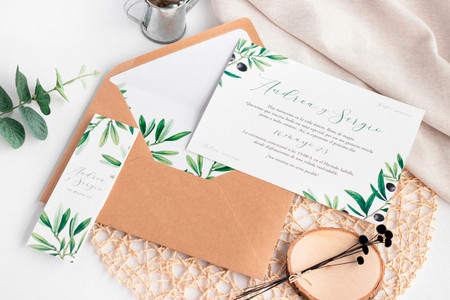 Estas son las 30 invitaciones de boda más bonitas... ¡en un color 'eco-friendly'!