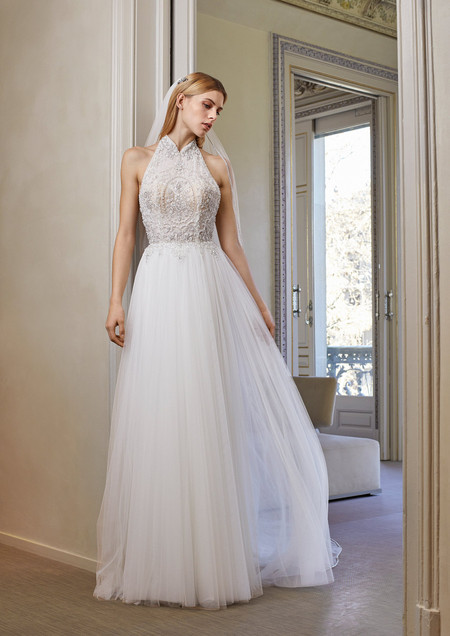 55 Vestidos De Novia Con Escote Halter Que Te Enamoraran