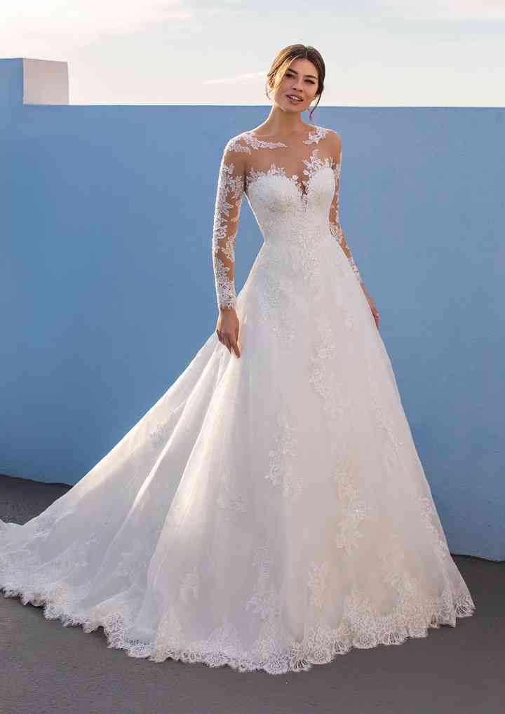 80 vestidos de novia escote ilusión: ¡para lucir con seguridad!