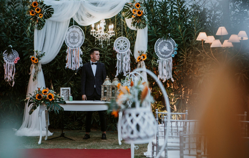 Ideas de cómo usar girasoles en tu boda 14