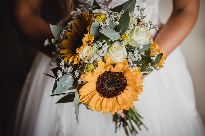 Ideas de cómo usar girasoles en tu boda 4