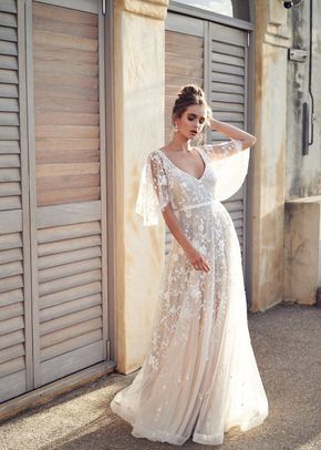 amelie draped sleeves