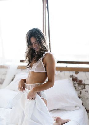 Lissome Frill Bralette in Natural, Mae's Sunday