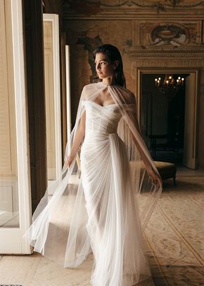 Sienna Gown & Cape, Monique Lhuillier