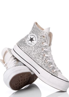 Converse platform glitter silver, Mimanera