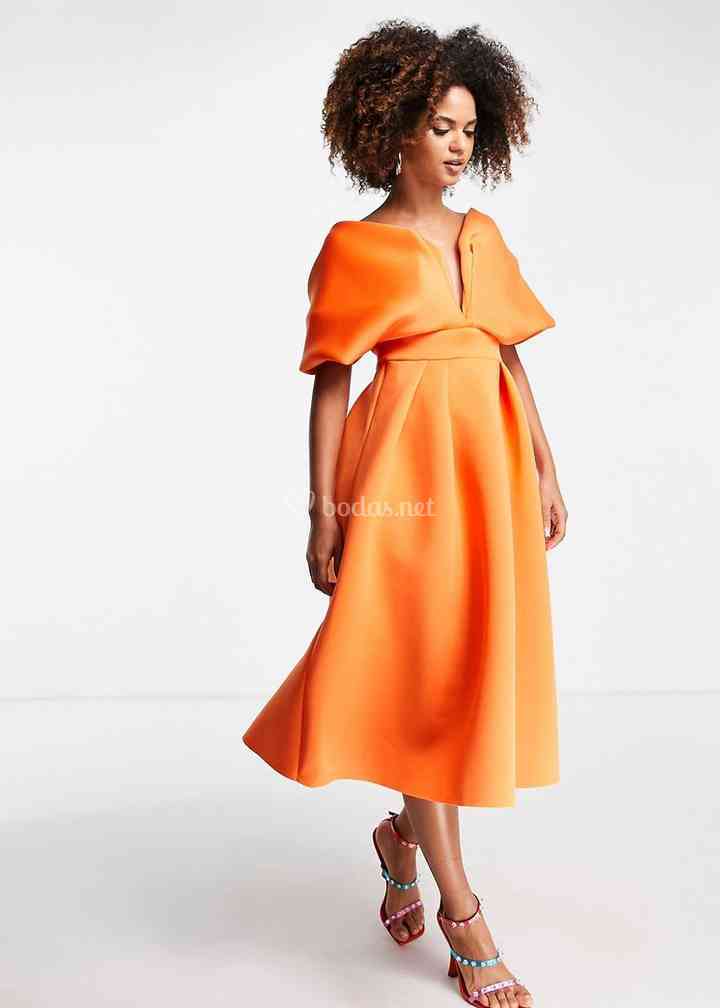 Asos vestidos midi discount fiesta