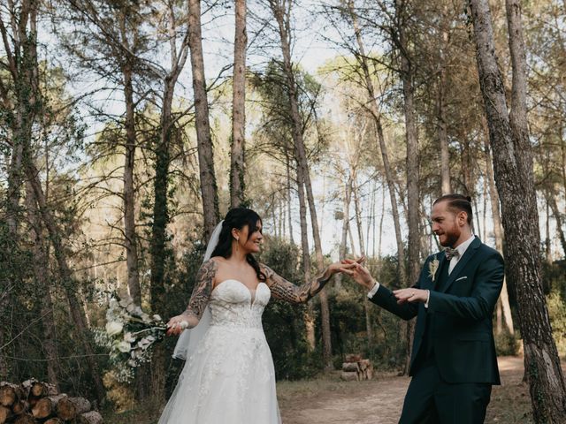 La boda de Yann y Tiphanie en Castelladral, Barcelona 133