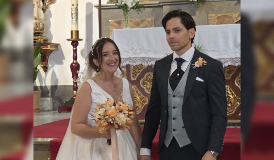 La boda de José  y María  en Huetor Santillan, Granada