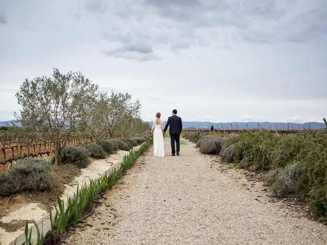 La boda de Santi y Aina en Sant Cugat Sesgarrigues, Barcelona 12
