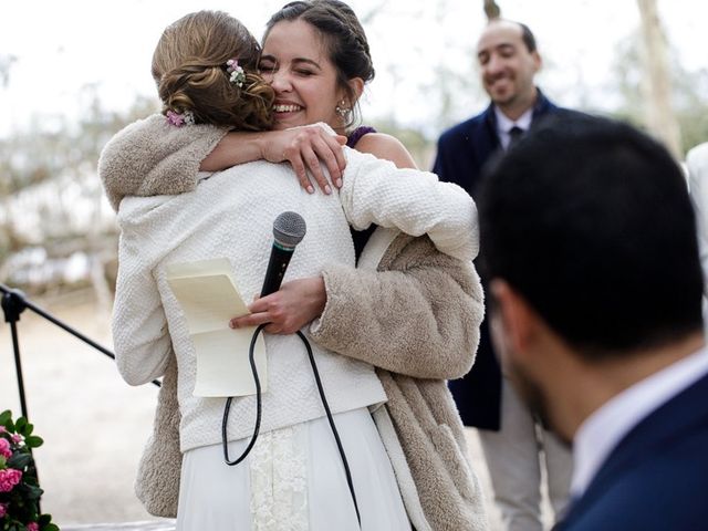 La boda de Santi y Aina en Sant Cugat Sesgarrigues, Barcelona 44