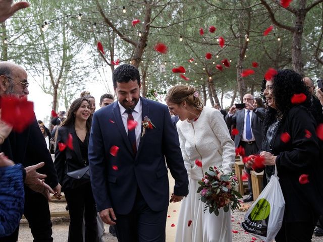 La boda de Santi y Aina en Sant Cugat Sesgarrigues, Barcelona 46