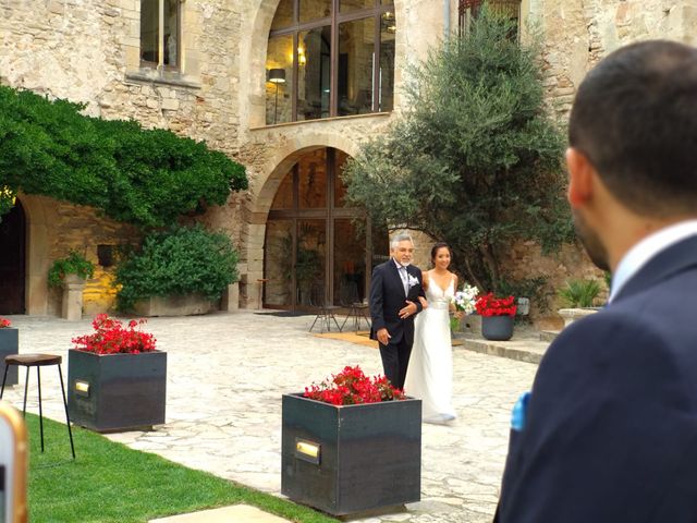 La boda de Andrés  y Vera Lucia  en Sant Marti De Tous, Barcelona 2