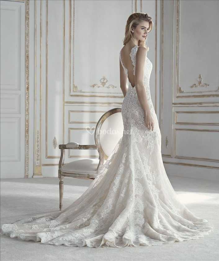 Vestido Novia Sirena Encaje De Odette Novias Foto 5