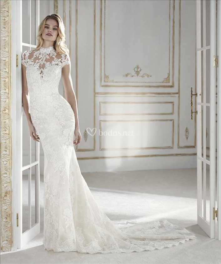 Vestido Novia Sirena Encaje De Odette Novias Foto 12