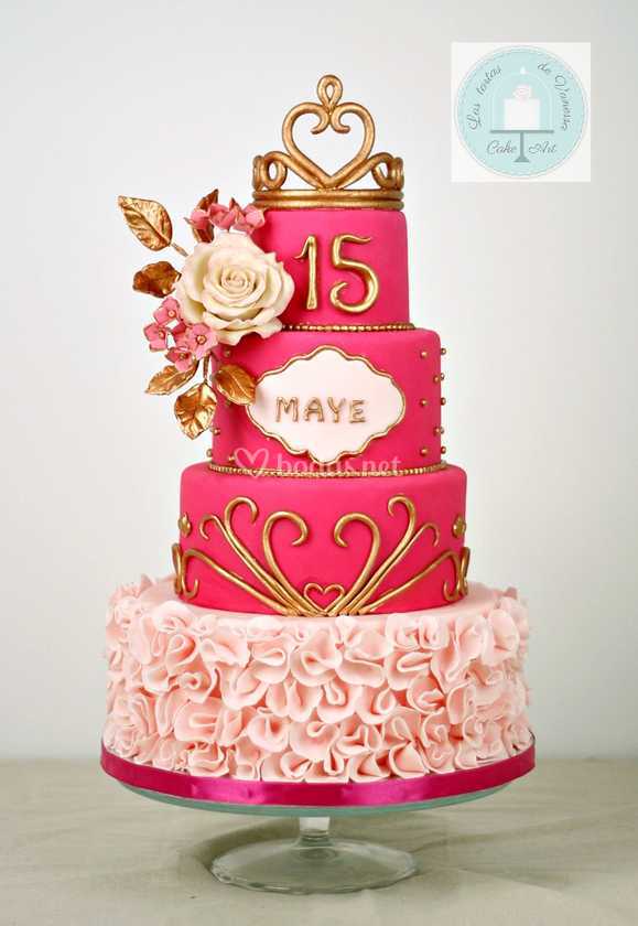 Galeria de Tortas de 15 años T30_2x_tarta-fucsia-15anos_1_87648