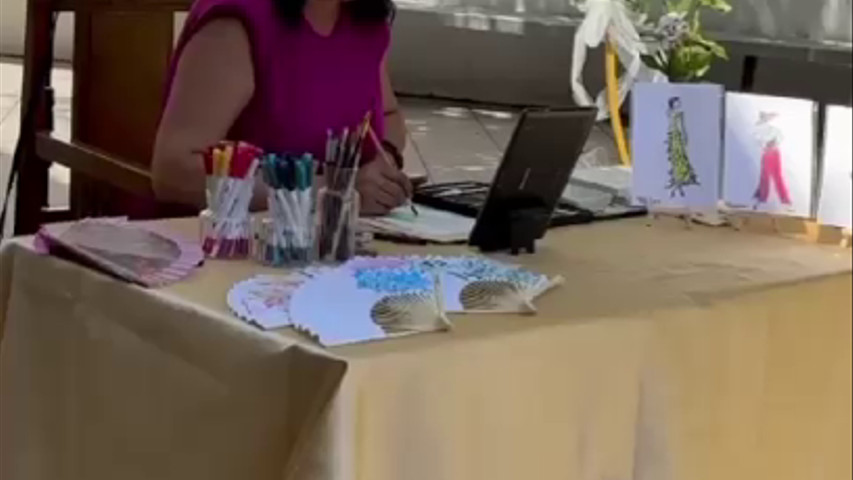 Ilustraciones en vivo Paqui Vicario 