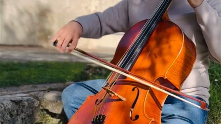 Fragmento de la Allemanda de la Suite para violoncello solo de J.S. Bach