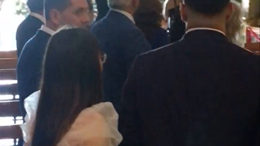 Emocionante entrada de la novia