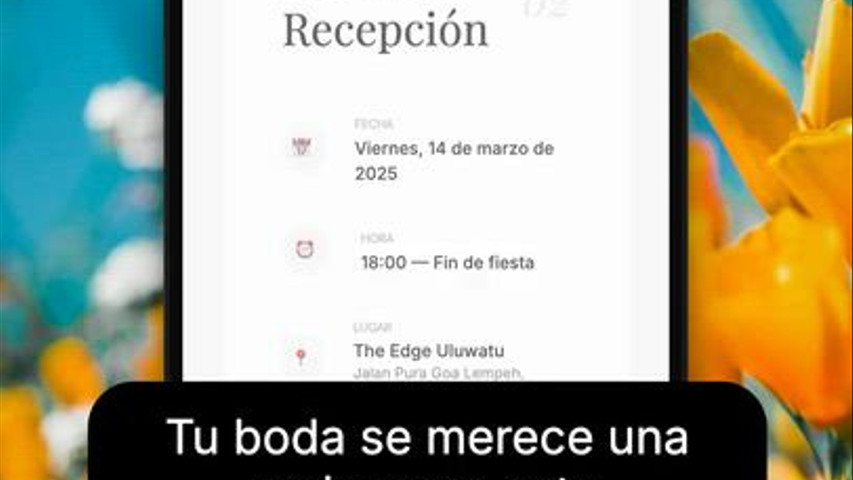 Invitacion de boda digital