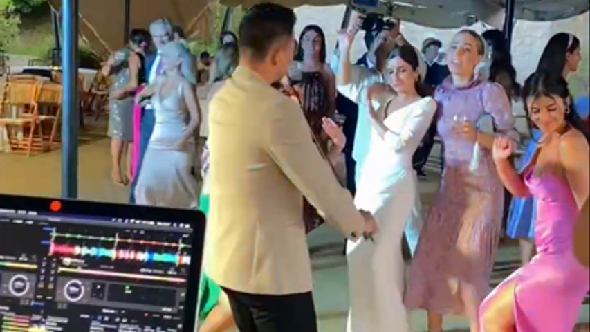 Fiesta de boda con violín eléctrico 