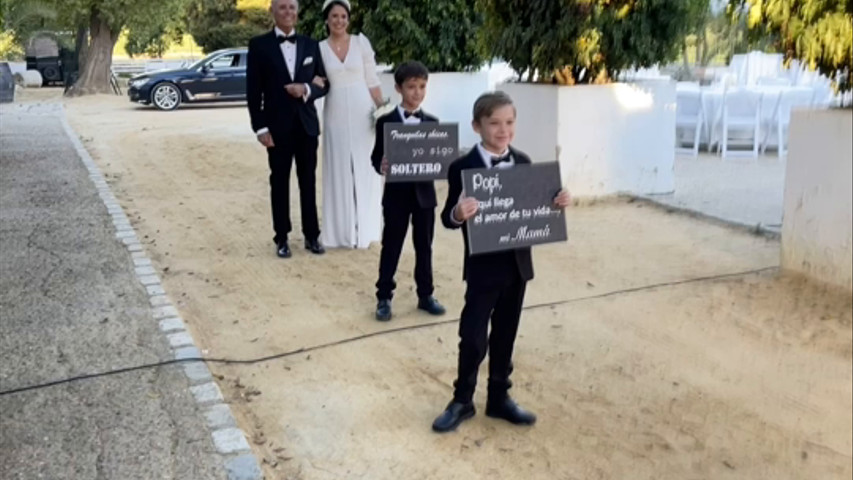 Preparados para entrar en la ceremonia.