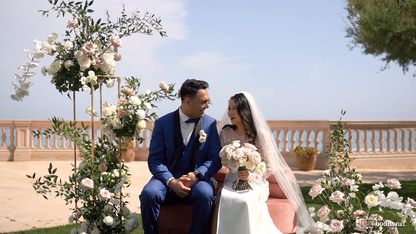 Boda con vistas al mar